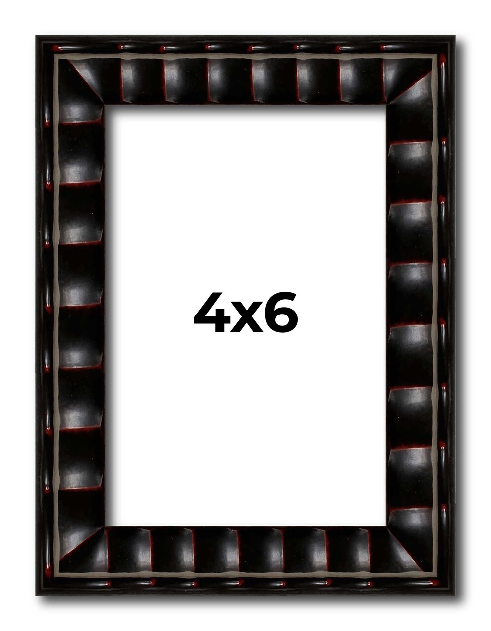 4x6 Bamboo Picture Frame with UV-Resistant Acrylic & Acid Free Backing, Available in 4 Finishes - Brown, Black, Gold, and Natural